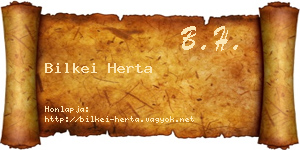 Bilkei Herta névjegykártya